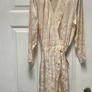 Elegant Cream Asymmetrical Dress